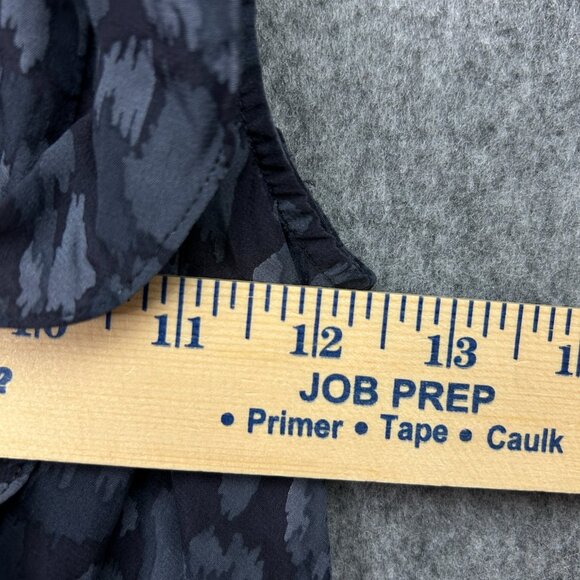 Rebecca Taylor Silk Ruffle Front Mini Dress Women's Size 0 V-Neck - Picture 5 of 9